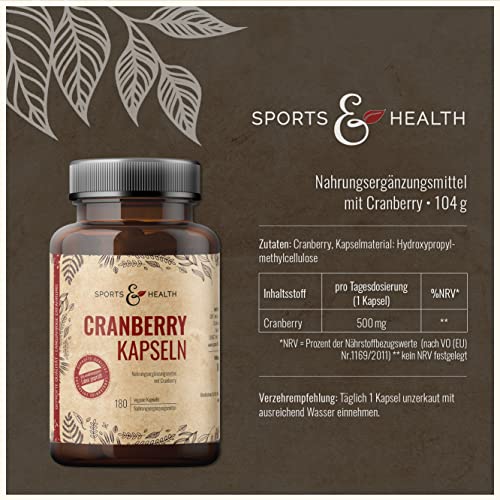 Cranberry Kapseln von CDF Sports & Health Solutions