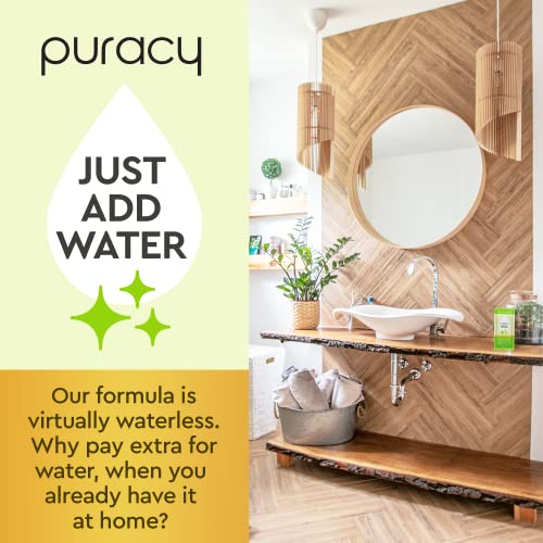 Puracy Everyday Surface Cleaner Concentrate Packettes, Makes 32 Ounces Of Streak-Free Natural Household Multi-Surface Cleaner, Plastic-Free, Nontoxic, Organic Lemongrass, 2-Pack (Makes 32 Fl Oz) #TOP3