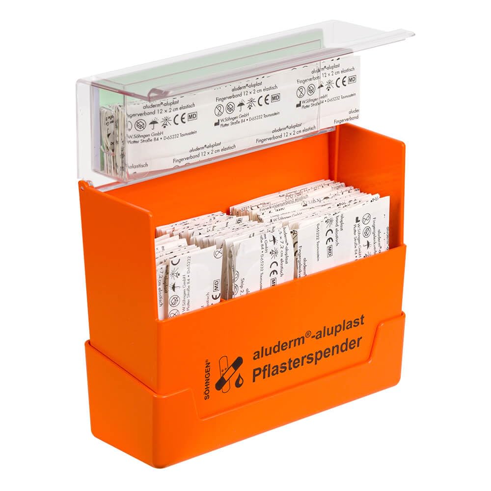 aluderm-aluplast by Söhngen BIGPACK 15 x SÖHNGEN aluderm Pflasterspender, gefüllt, mit Wandhalterung aus Kunststoff, Art.-Nr. 1009910