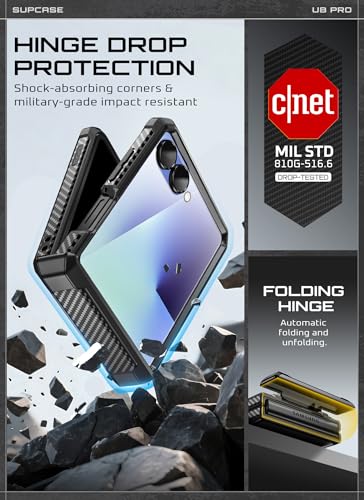 Image of SUPCASE for Samsung Galaxy Z Flip 7 Case with Built-in Kickstand, Black