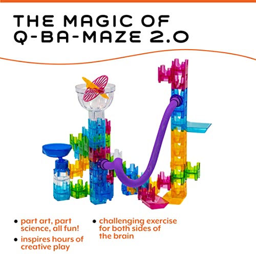 MindWare Q-BA-Maze Action Stunt Set The Next Generation Marble Maze Kids Toys - STEM Marble Run - Recommended for Ages 6+ - Educational Gift for Boys and Girls by MindWare - Image 5