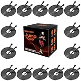 HELLOBOZS 14 Pack Black Adjustable PVC Jump Rope for Cardio Fitness - Versatile Jump Rope for Kids Women Men Gift -Tangle-Free for Keeping Fit, Training, Workout