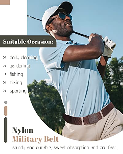 Geyoga 16 Pack Nylon Belts for Men Military Tactical 1.5 Inch Webbing Canvas Outdoor Web Belt with Plastic Buckle Gift for Men Women4