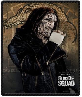 Daniellestore Custom Killer Croc Suicide Squad Super Soft Fleece Throw Blanket Cozy Throw Light Weight Blanket Sofa/Couch/ Travel Throw Blanket 50x60 Inch