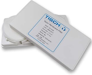 Tisch Brand SF14528 Nylon Membrane Filter, 1.00um, 47mm 1/pk/200 per Pack | Wettability: Hydrophilic | Maximum Operating Temperature: 100 Degrees C | Flow Rate: 25 (ml/min@10psi) |