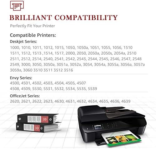 Toner Kingdom 301XL Remanufactured for HP 301 Ink Cartridges Combo Pack Replace HP Envy 4500 5530 HP Deskjet 2510 3050A 1512 1510 HP Officejet 4630 2620 2622(1 HP 301 Black Ink Cartridge, 1 TriColor)