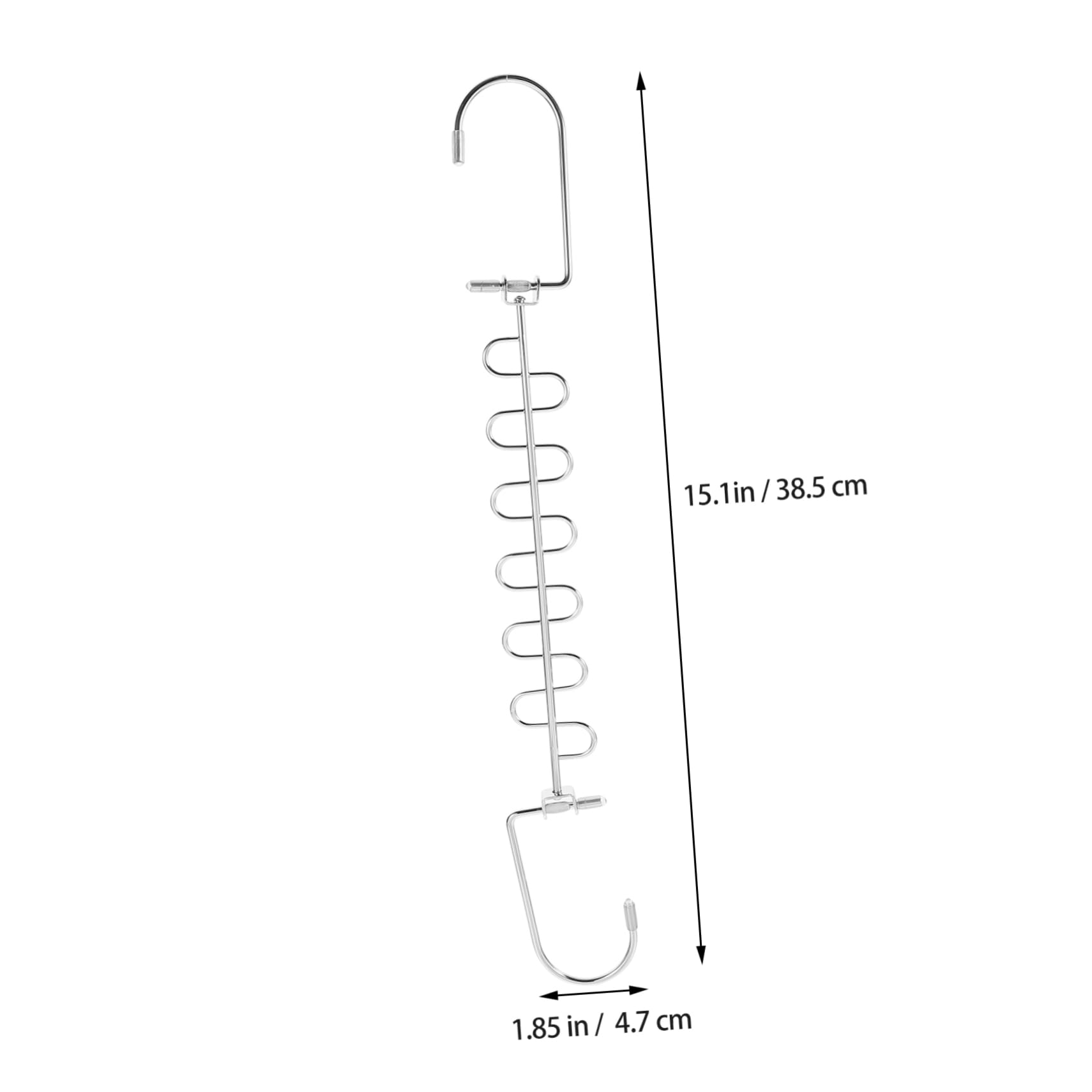 Appendiabiti Pieghevole Gancio Girevole 360° Multi-slot 8 Pezzi in Ferro | Design a Slot Chiusi, Salva Spazio Nell'armadio, Adatto per Dormitori e Camere da Letto