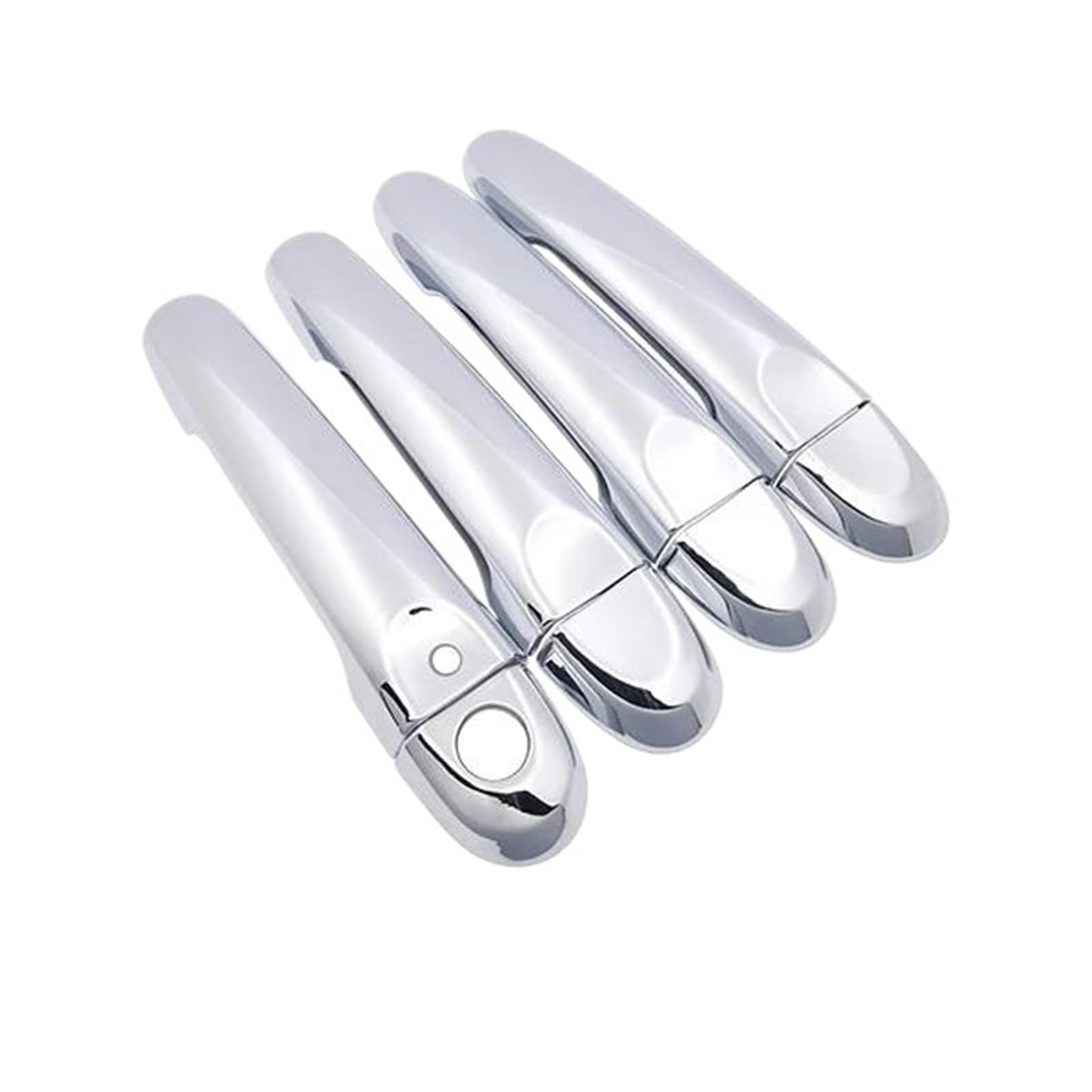 Atgcbcauf Handle 1 Button Chrome Car Door Handle Cover Trim Set Stickers For Nissan For Tiida For Pulsar C12 Mk2 2012-2019 Car Exterior Door Handles