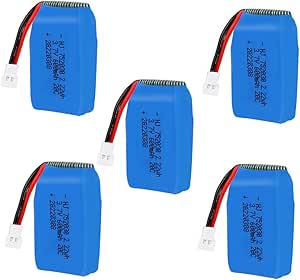 Lot De 3 Batteries Lipo 1S 3,7V 600mAh 20C – Pour Drone Syma X5 Et Quadricoptères