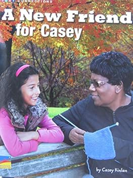 Paperback A New Friend for Casey [Text Connections Level K/20 Lexile 340L] Book