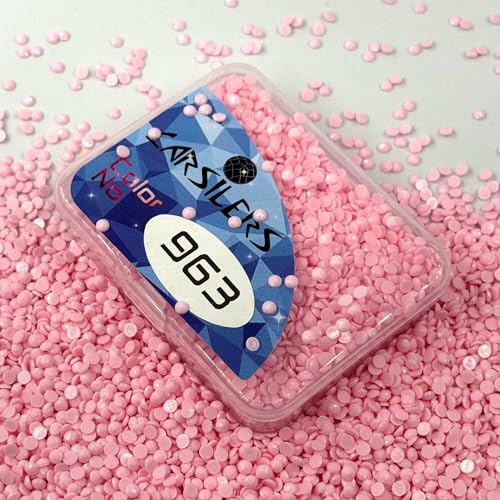 Carsilers Diamond Painting Beads 963,Diamonds Painting Accessories Replacement for Missing Drills,Diamond Beads Replacement Drills Gems Stones,Round,About 3500pcs