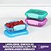 Sistema Lunch Frischhaltedose | 200 ml | kleine Snackboxen | BPA-freier Kunststoff | gemischte Farben | 3 Stück
