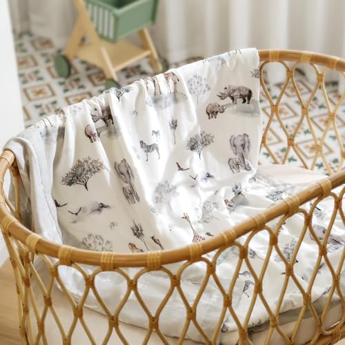 Image of GRSSDER Muslin Cotton Quilt Blanket - Silky Soft and Breathable Baby Blanket Quilt, Oversized Muslin Blankets for Newborns, Toddlers & Kids, 6 Layers Reversible Design for All Seasons, 40 inch x 50 inch