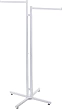 SSWBasics White 2-Way Clothing Rack with Straight Arms
