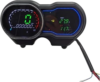 Motorcycle Odometer Speedometer Motorcycle Accessories Speedometer LED Digital Meter RPM Odometer Assembly, Instrument Panel for Bajaj for Platina 125