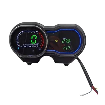 Motorcycle Odometer Gauge Motorcycle Accessories Tachometer LED Digital Meter RPM Odometer Assembly, Instrument Panel for Ba&jaj for Platina 125