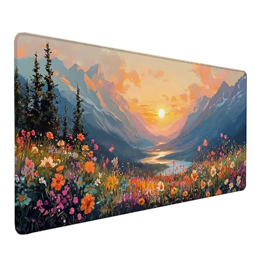 Tapis de souris gamer grand format 80x30 pour bureau d'ordinateur et setup gaming