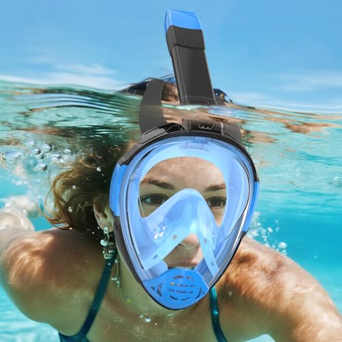 Snorkeling Gear for Adults, Full Face Snorkel Mask, Scuba Diving Mask with Detachable Camera Mount, 180 Degree Panoramic View Anti-Leak Anti-Fog by Jwintee - Image 7