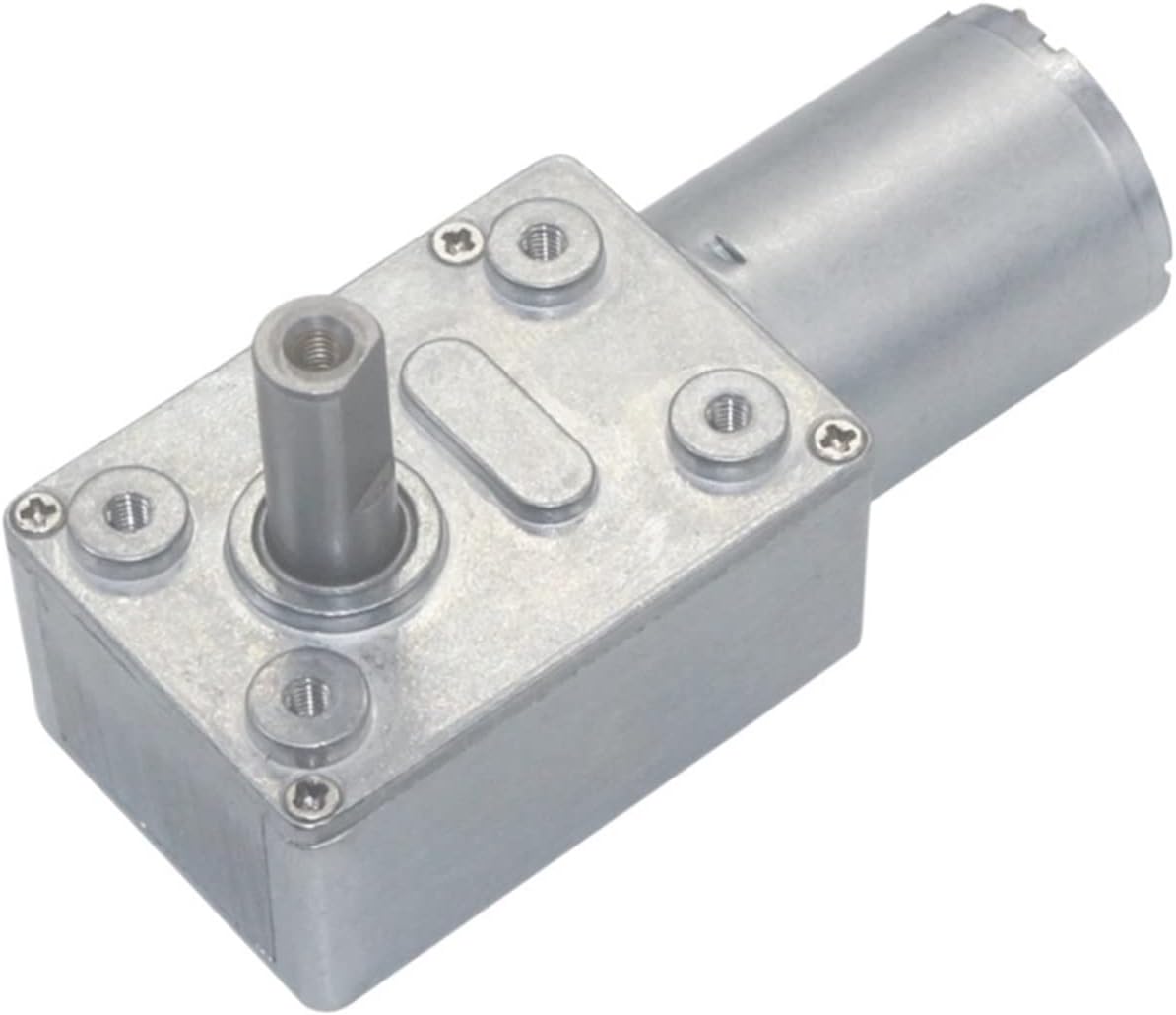 JGY370 DC Worm Gear Motor - 6V-24V, High Torque, 30RPM At 24V, All-Metal Gear Reducer