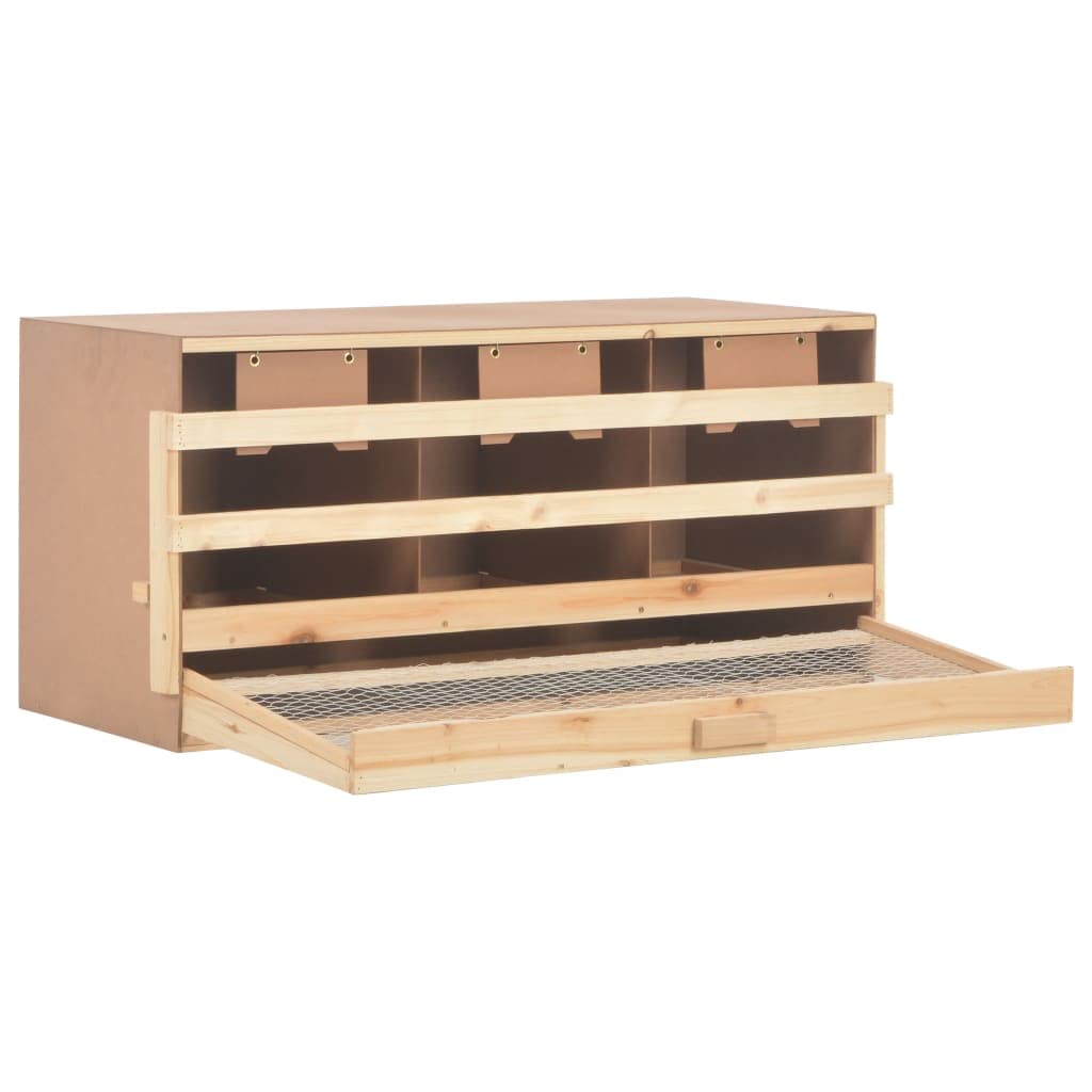 Genérico Ponedero para gallinas 3 Compartimentos Madera Pino 96x40x45 cm,Economía e Industria,Agricultura,Cría de Animales,Incubadoras de huevos-170656