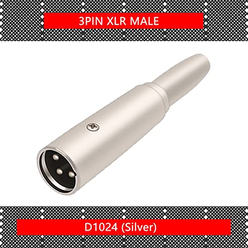 Adaptador cable XLR macho a jack mono 1/4 pulg miniatura 2