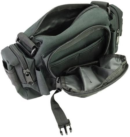 Metro Shop High Quality Multil-Purpose Army Military Black Fanny Pack Waist Bag