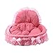 Perfectii Princesa Cama Para Perros, Peluche Suave Acolchado Perros Cama De DiseñO Sofá Cesta Lace Princess Bed Perros Mascotas Cama