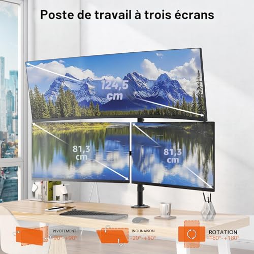 Bras ecran PC reglable pour corriger la posture et le mal de dos - 2