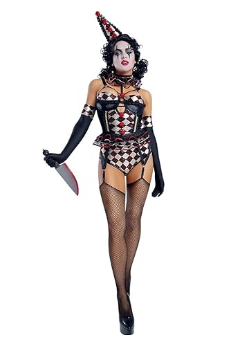 Starline Women's Killer Clown Costume - Medium - Black