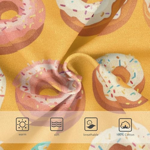 Wusikd Doughnuts Boys' Underwear Cotton Color Boys Briefs Soft Toddler Underwear 2T3