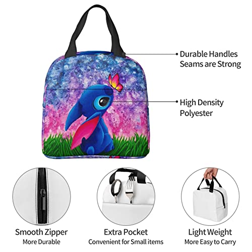 Efdsxfb Lunch Box Large Capacity Insulated Lunch Bag, Cute Reusable Bento Lunch Box With Front Pocket Or Women Men Teens Work Picnic #TOP4