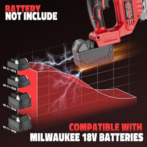 image for Cerycose Jigsaw Compatible With Milwaukee 18V, Cordless jigsaw tool, B