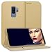 Produktbild mtb more energy® Schutz-Tasche Bookstyle für Samsung Galaxy S9 Plus (SM-G965, 6.2'') - Gold - Kunstleder - Klapp-Cover Hülle Case