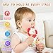weirtoya 2 PCS Baby Rattles Teething Toys 3-6 Month, Baby Toys for 0-6 Months Infant Toy Sensory Toys with Beads Grasping Shaker, Newborn Must Haves Montessori Toys Babies Gifts