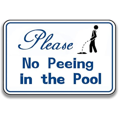 Vintage Pool Safety Sign - Waterproof Tin Sign Cover