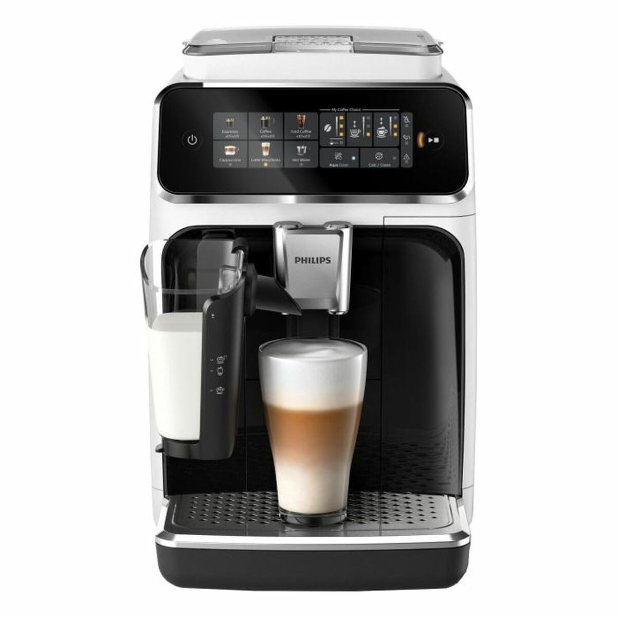 PHILIPS 3300 Serisi LatteGo Tam Otomatik Espresso Makinesi, AquaClean Filtre, 6 İçecek, SilentBrew, EP3343/50