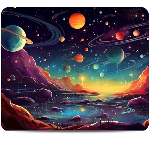 Image of Tuzker Gaming Mouse pad /Computer Mouse Mat for Speed and Precision Operation, Non-Slip Rubber Base, Smooth Cloth Surface for Laser & Optical Mouse, Laptop, MacBook, Notebook, Office-230x190mm (MP-09)