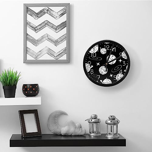 Horloge murale silencieuse de qualité supérieure étoiles