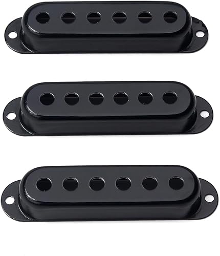 RuiJOTWAT 48/50/52Mm Black Copper Single Coil Covers St Guitar Pickup Cover