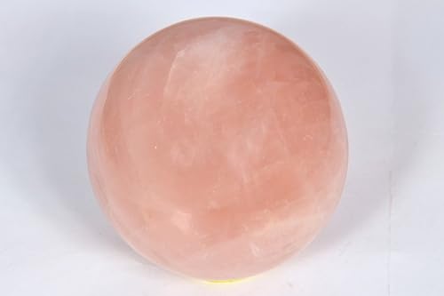 Miniatura 2 de Cuarzo rosa natural de 1.57 a 1.77 pulgadas (1.575-1.772 in), esfera esférica A+ tallada a mano, cristal tallado a mano, curación, enfoque
