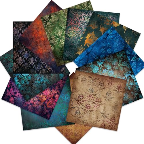 Papier origami vintage 30x30 cm pour scrapbooking et loisirs créatifs