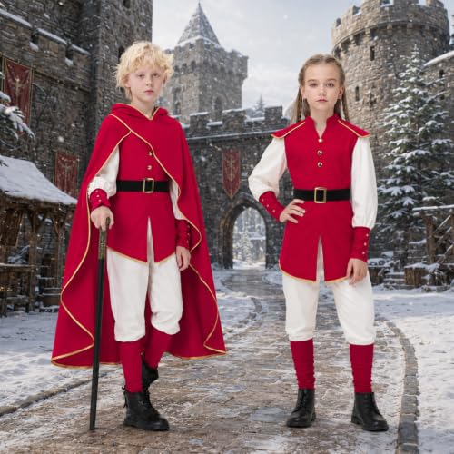 Image of Boys Medieval Renaissance Costumes Kids Pirate Viking Outfit for Halloween