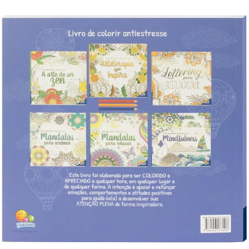 Livro de Colorir antiestresse: Mindfulness