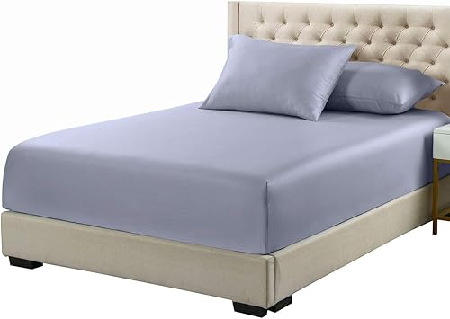Vista 28 de Royal Hotel Bedding VISCOSA de Bambú, sábana bajera ajustable, hipoalergénica, fresca, transpirable, sedosa tela suave, 100% viscosa hecha de bambú