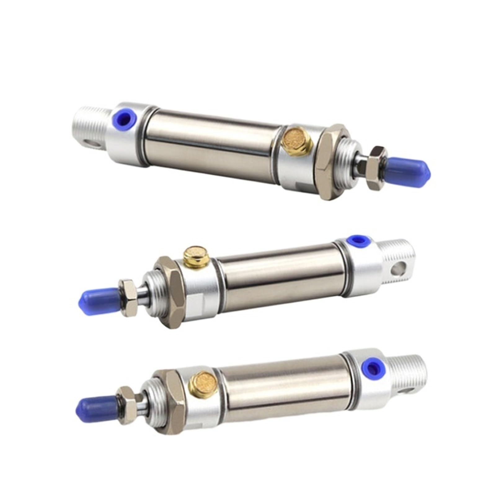 Vérin pneumatique simple effet MSA mini actionneur inox 20mm course 200mm pour machine