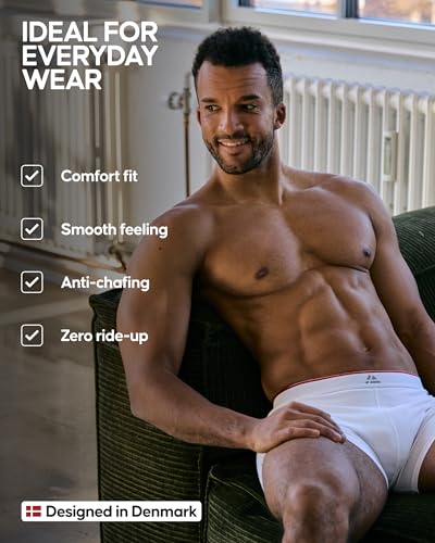 DANISH ENDURANCE Men's Viscose from Bamboo Boxer Briefs (3-Pack) – Ultra-Soft, Breathable, Tag-Free, With/Without Fly3