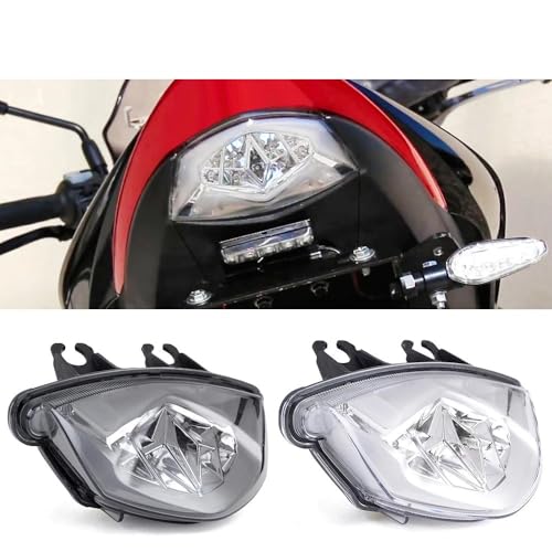 Clignotant intégré moto compact avec indicateur de feu stop étanche