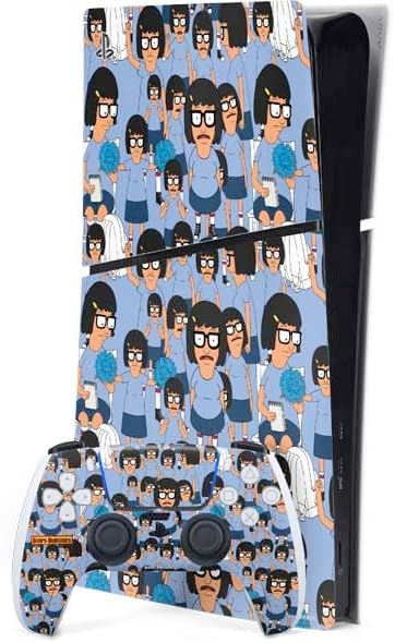 Skinit Decal Gaming Skin Compatible with PS5 Slim Digital Edition Bundle - Officially Licensed Bobs Burgers Food Pyramid Design