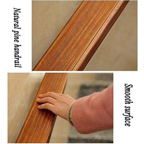 Main courante en bois pour escalier intérieur loft rampe appui 100cm - 7