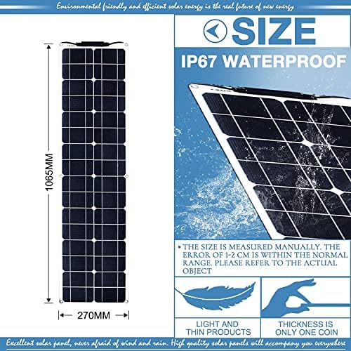 1200W Flexible Solar Panel Kit - 2x600W Monocrystalline Panels with 40A Charge Controller for 12V/24V Battery Charging, Perfect for RVs, Campers, Boats, Yachts, Trailers & Off-Grid Systems